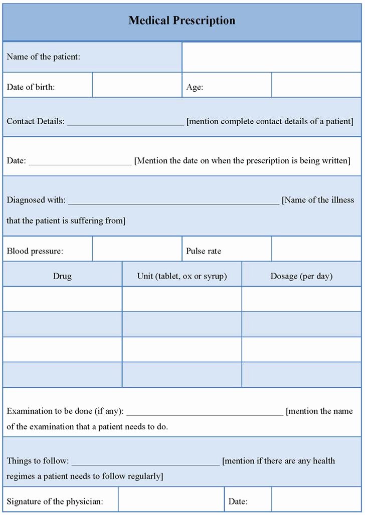 Blank Prescription Pad Template Best Of Download Doctor Prescription Template for Free Tidytemplates