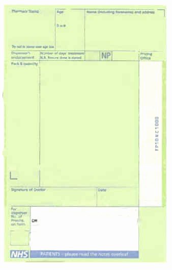 Blank Prescription Pad Template Best Of Prescription Charge Vantage Pharmacy