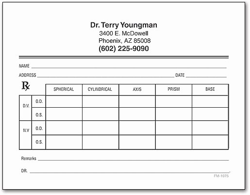 Blank Prescription Pad Template Fresh Rx Prescription Pads