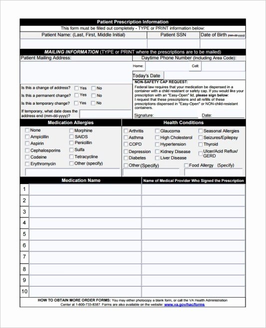 Blank Prescription Pad Template Inspirational 10 Prescription Templates Doctor Pharmacy Medical