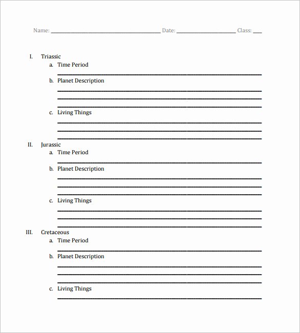 Blank Sermon Outline Template Inspirational Powerpoint Outline for Research Paper