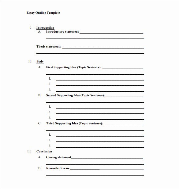 Blank Sermon Outline Template Lovely 35 Outline Templates Free Word Pdf Psd Ppt
