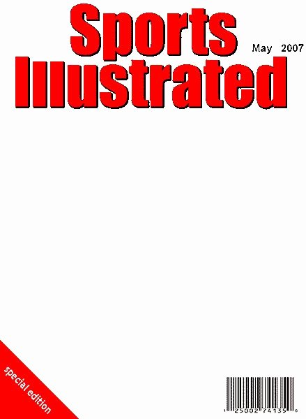 Blank Sports Illustrated Cover Lovely Sports Illustrated Blank Template Google Search