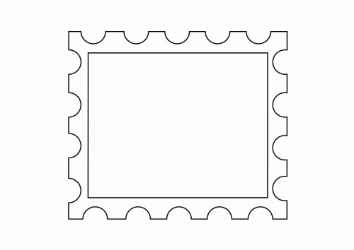 Blank Stamp Template Best Of Printable Postage Stamp Template Clipart Best