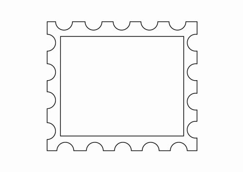 Blank Stamp Template Best Of Printable Postage Stamp Template Clipart Best