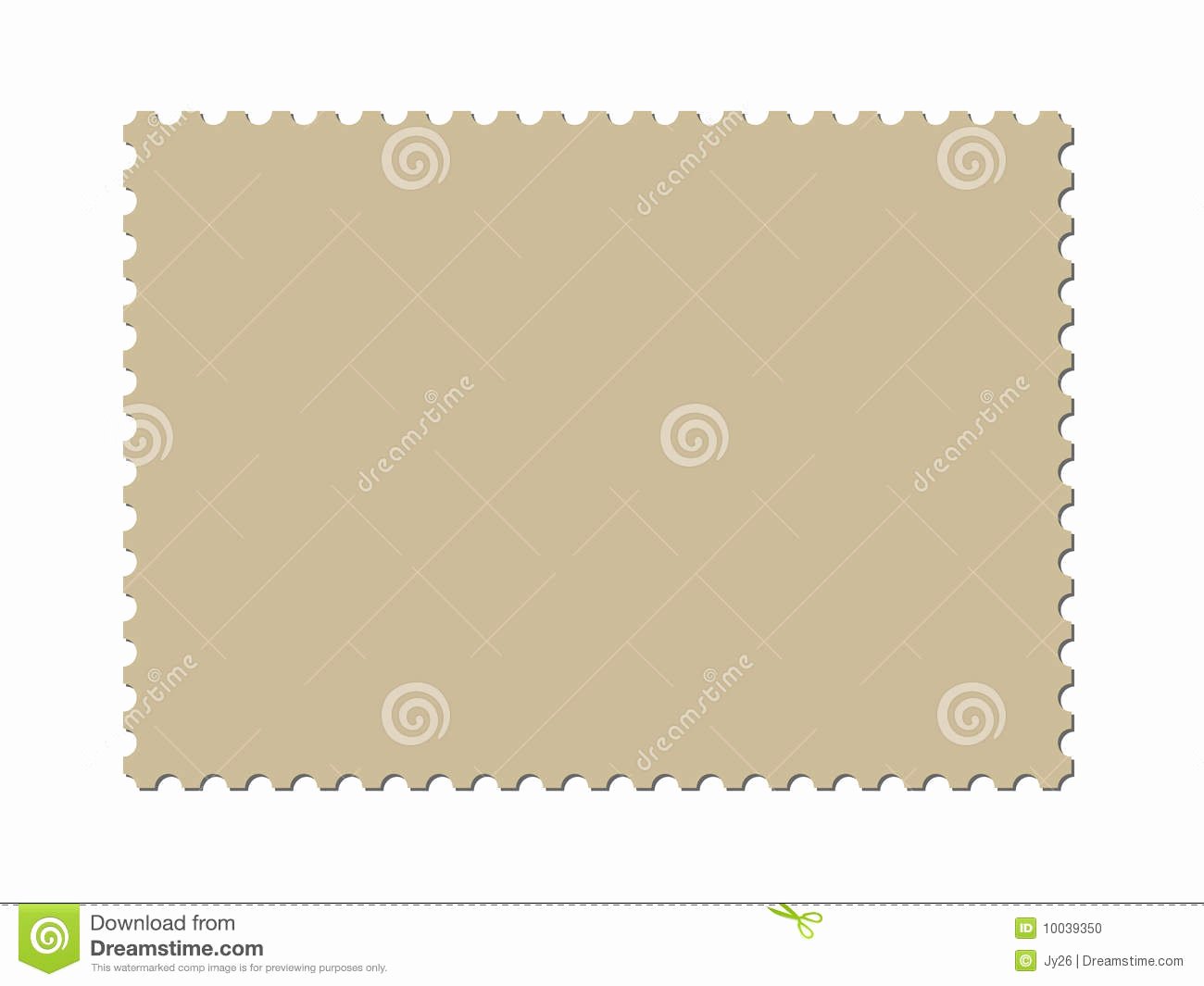 Blank Stamp Template Elegant A Blank Postage Stamp Template Vector Included Stock