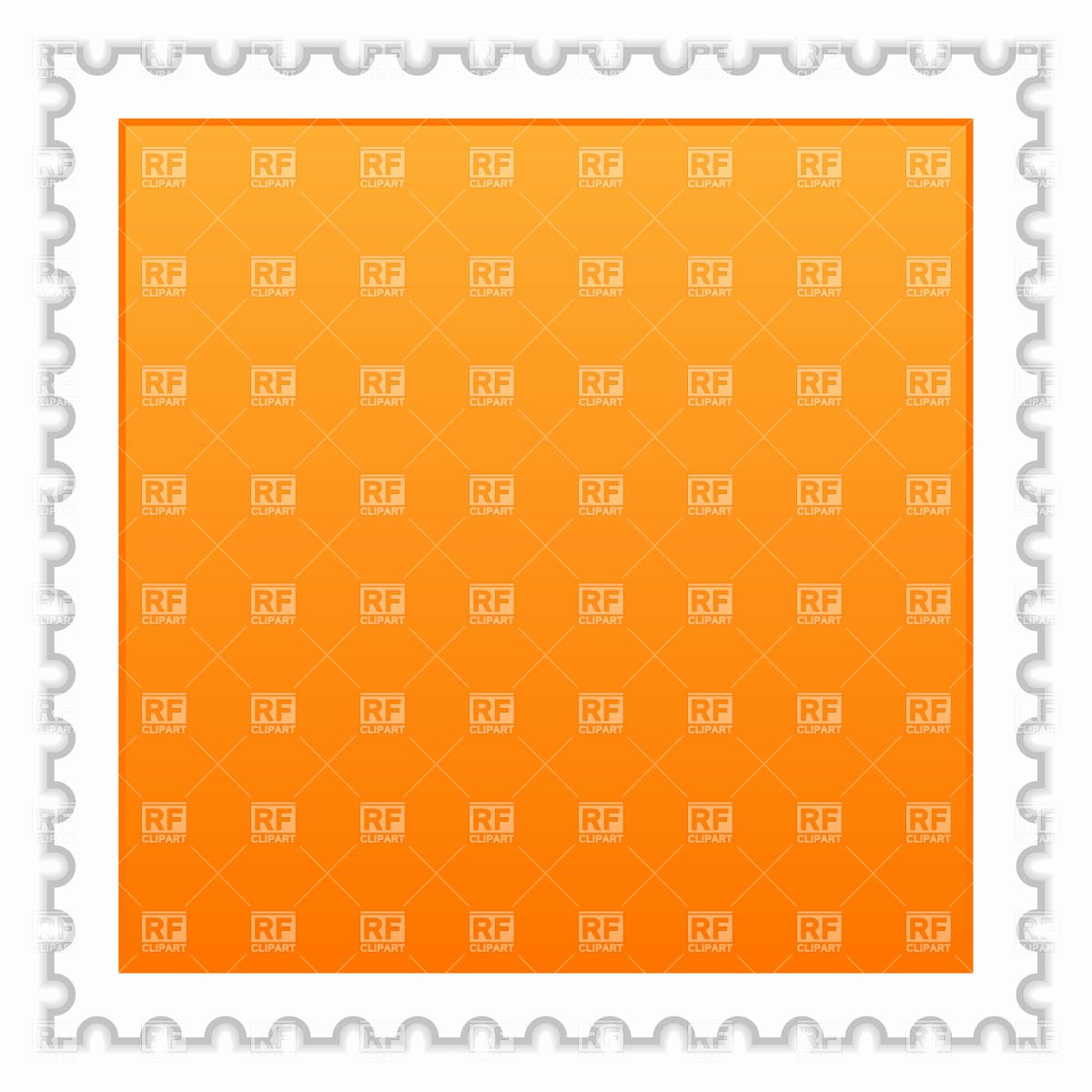 Blank Stamp Template Elegant Blank Postage Stamp orange Template Royalty Free Vector