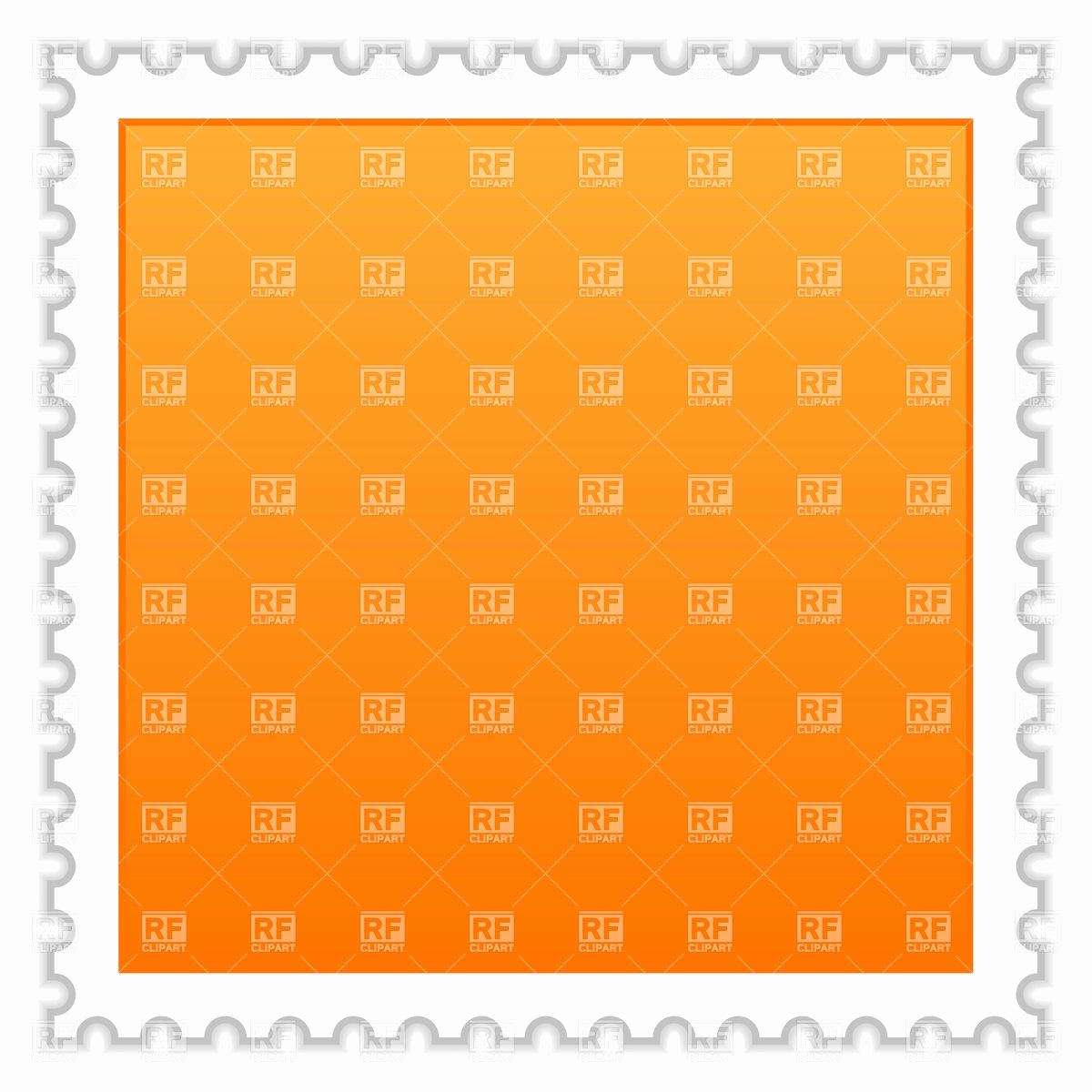 Blank Stamp Template Elegant Blank Postage Stamp orange Template Royalty Free Vector