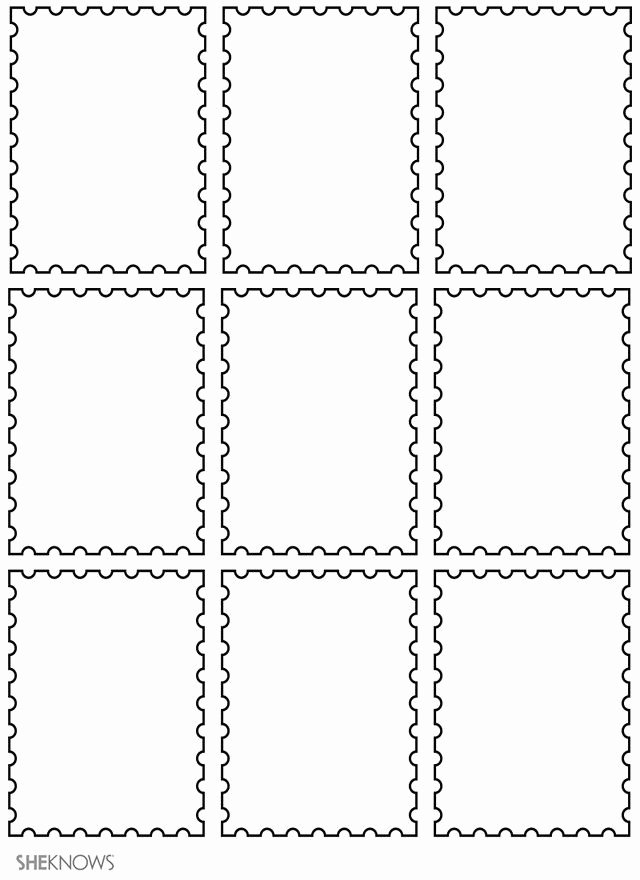 Blank Stamp Template Inspirational 17 Kids Craft Templates Perfect for Any Season Postage