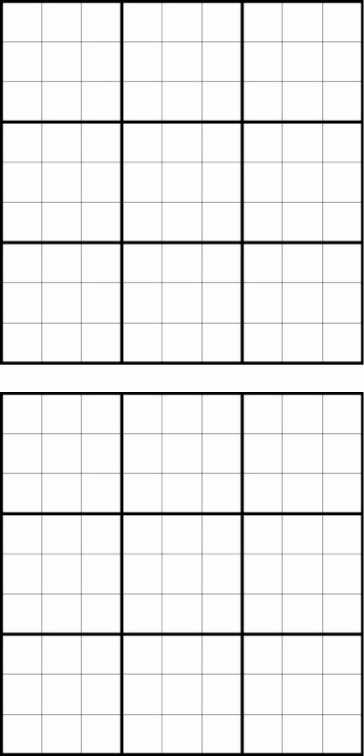 Blank Sudoku Grid Printable Best Of Download Blank Sudoku Grid for Free formtemplate