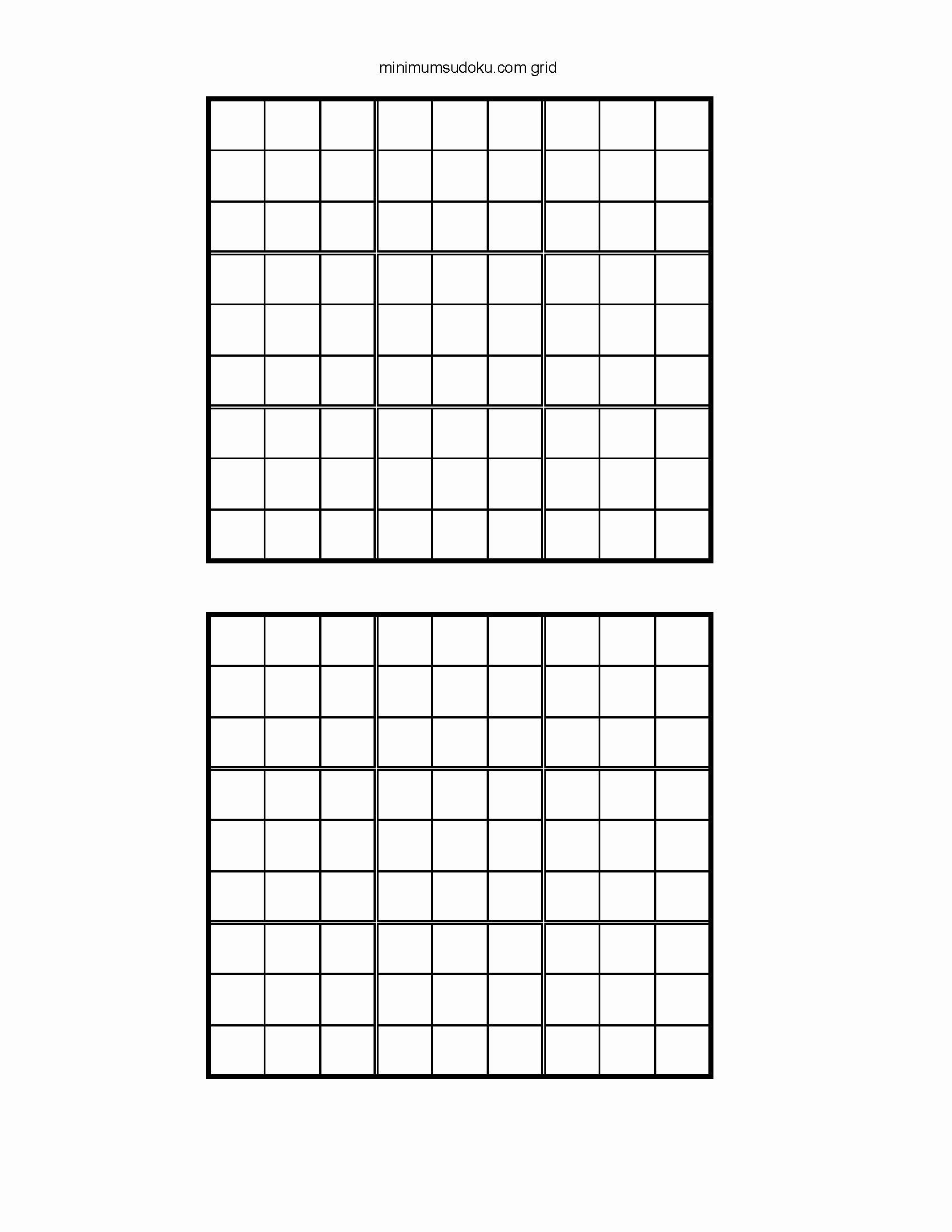 Blank Sudoku Grid Printable New Blank Sudoku Printable Pages – Ezzy