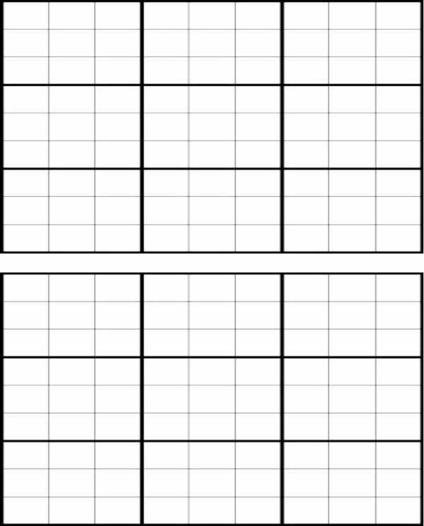 Blank Sudoku Grid Printable New Download Blank Sudoku Grid for Free formtemplate