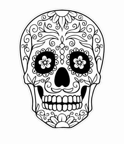 Blank Sugar Skull Template Beautiful Day Of the Dead Skull Coloring Page Enjoy Coloring