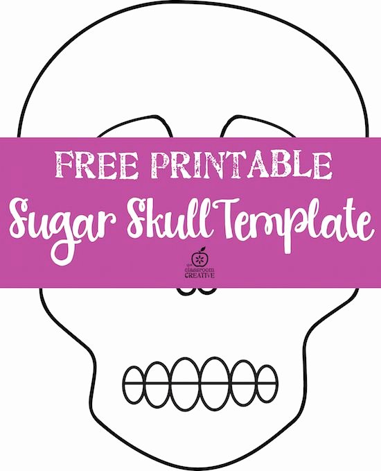 Blank Sugar Skull Template Beautiful Free Printable Day Of the Dead Templates there is A Blank