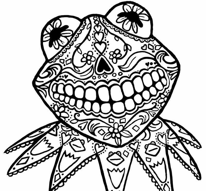 Blank Sugar Skull Template Fresh Blank Adult Coloring Pages Cats Coloring Pages