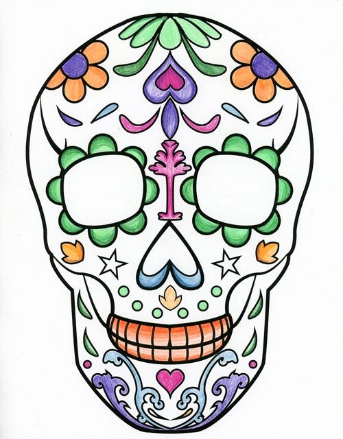 Blank Sugar Skull Template Luxury Best 25 Sugar Skull Drawings Ideas On Pinterest