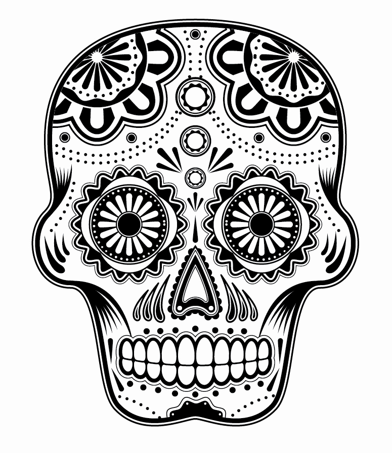 Blank Sugar Skull Template Luxury Free A Skull Download Free Clip Art Free