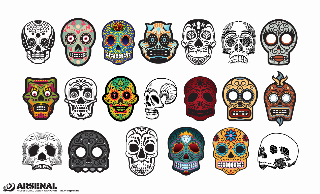 Blank Sugar Skull Template Unique Sugar Skull Drawing Template at Getdrawings