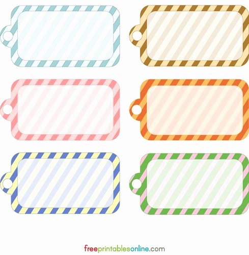 Blank Tags Printable Awesome Blank Printable Simple Stripes Gift Tag Template