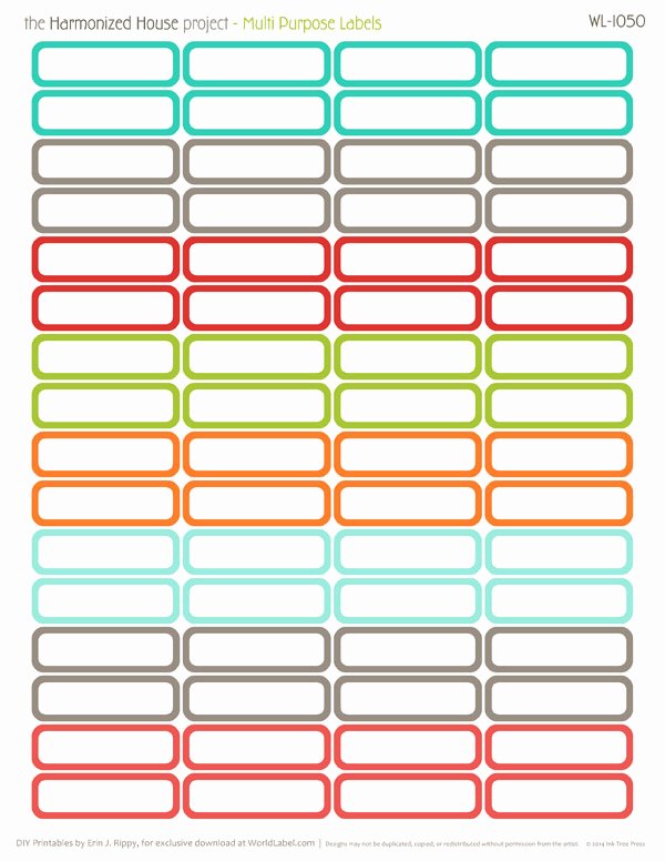 Blank Tags Printable Awesome Home Finance Printables the Harmonized House Project