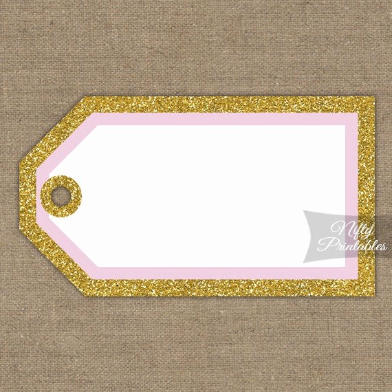 Blank Tags Printable Best Of Printable Blank Favor Tags Pink &amp; Gold Glitter Diy Blank