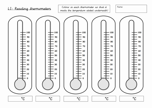 Blank thermometer Image Inspirational Reading thermometers Scale Reading Activity by Draxolotl