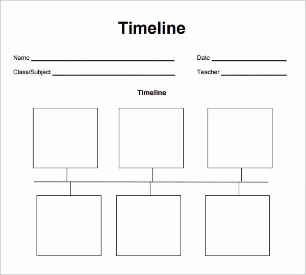 Blank Timeline Worksheet Pdf Beautiful Blank Timeline Template 6 Free Download for Pdf