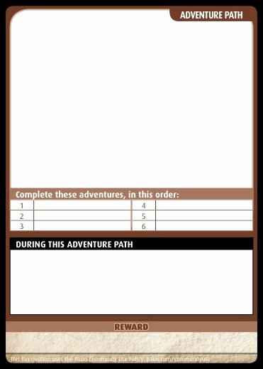 Blank Trading Card Template Elegant Paizo Munity Use Package Pathfinder Adventure