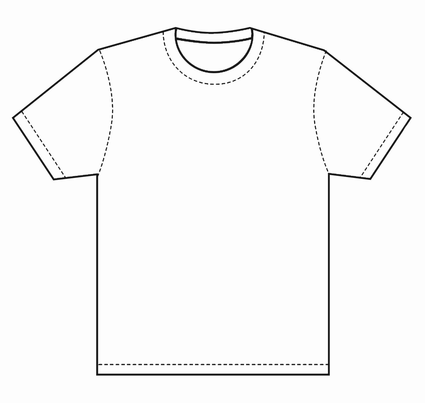 Blank Tshirt Template Awesome Blank T Shirt Coloring Page thekindproject