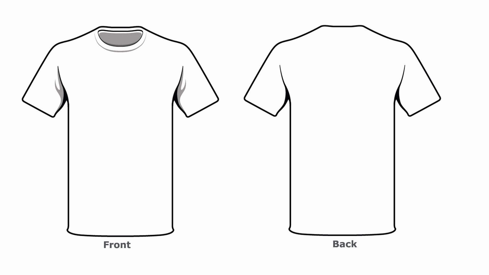 Blank Tshirt Template Elegant Blank Tshirt Template Front Back Side In High Resolution