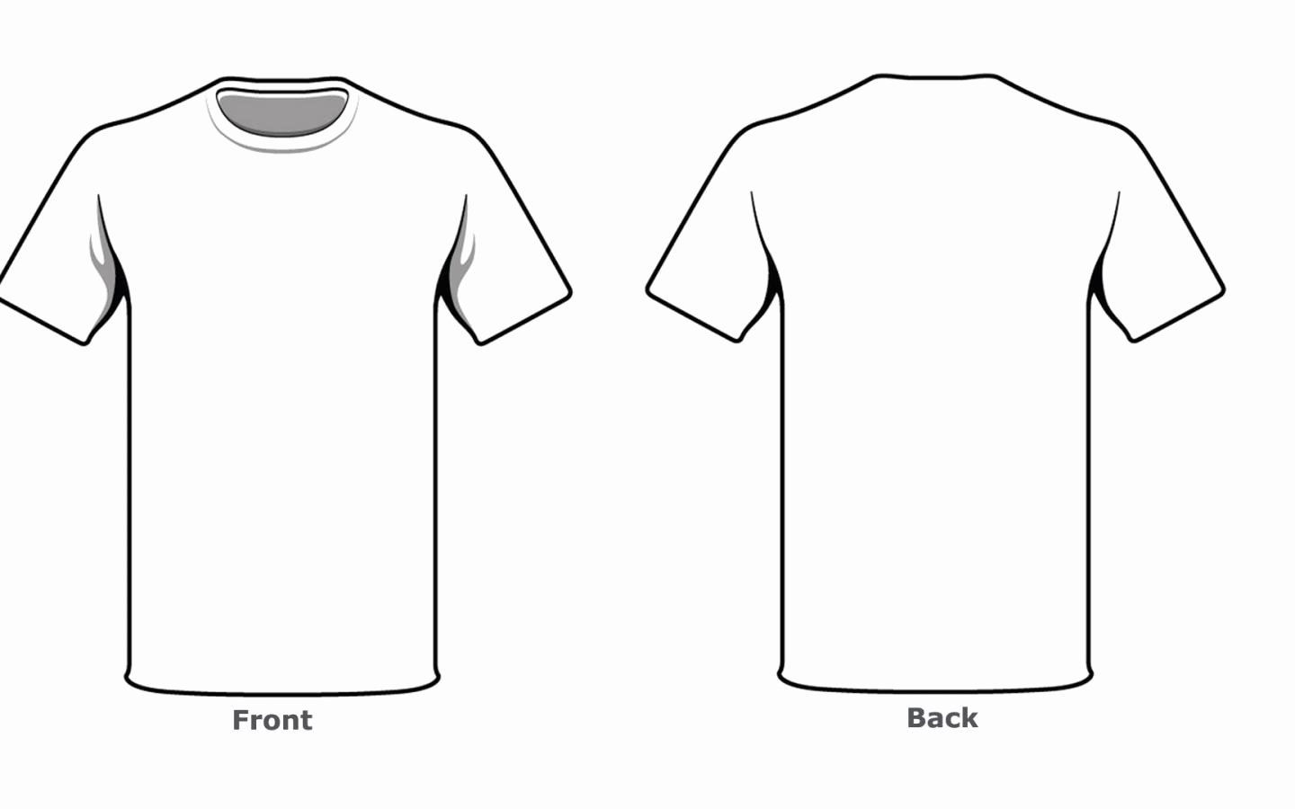 Blank Tshirt Template Luxury Blank Tshirt Template Front Back Side In High Resolution