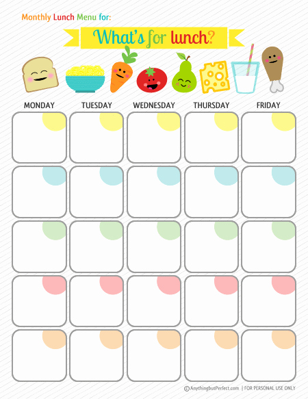 Blank Weekly Menu Fresh 30 Family Meal Planning Templates Weekly Monthly Bud