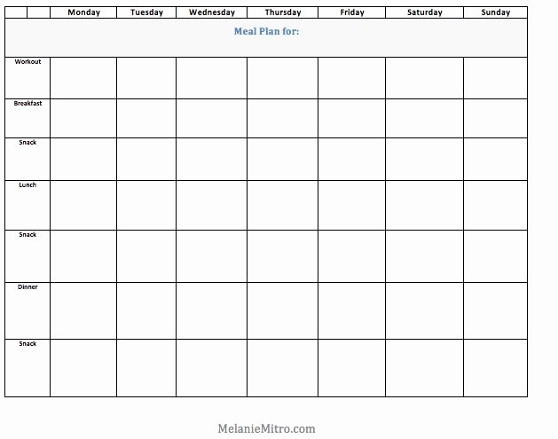 Blank Weekly Menu Template Fresh 17 Best Ideas About Meal Planning Templates On Pinterest