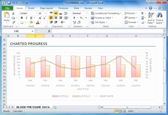 Blood Pressure Log Excel Best Of Blood Pressure Tracker Template for Excel