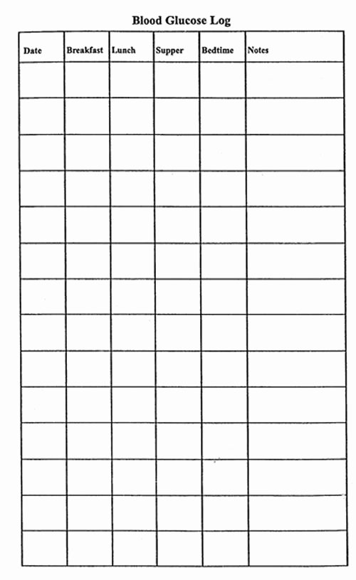 Blood Sugar Log Template Excel Awesome Free Printable Blood Glucose Log