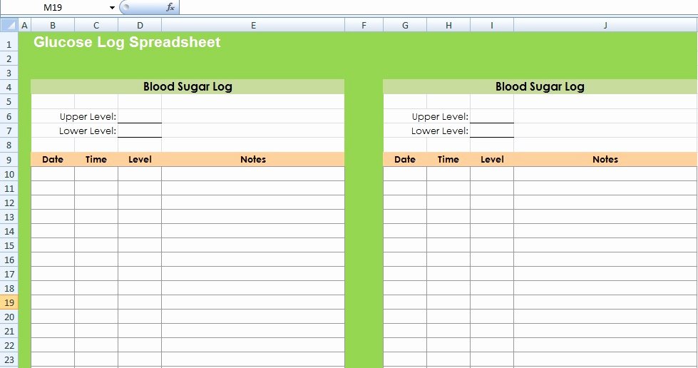 Blood Sugar Log Template Excel Inspirational Get Glucose Log Spreadsheet Template Excel Spreadsheet