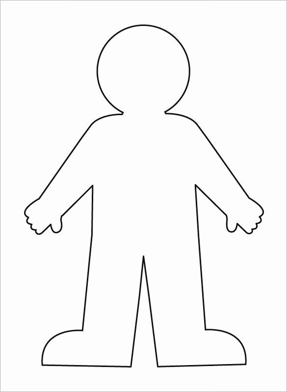 Body Drawing Template Lovely 16 Human Body Outline Templates Doc Pdf