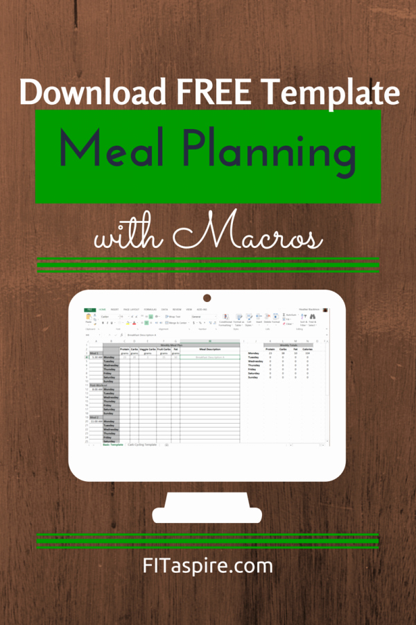 Bodybuilding Meal Plan Template Inspirational Meal Planning with Macros Free Template