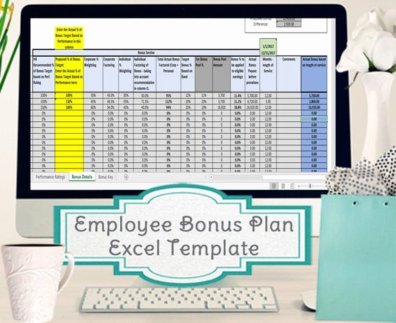 Bonus Plan Template Excel Beautiful Employee Bonus Excel Template Incentive Plan Calculation