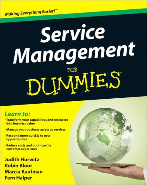 Book for Dummies Template Awesome Service Management for Dummies by Judith S Hurwitz Robin