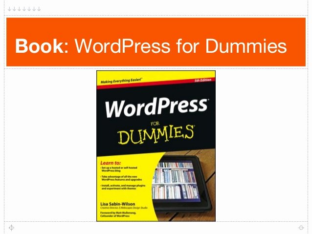 Book for Dummies Template Beautiful Beginning Wordpress Workshop