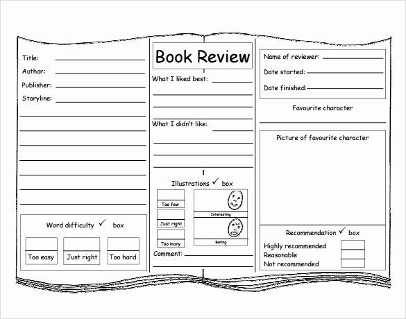Book Review Template Pdf Beautiful 10 Book Review Templates Pdf Word