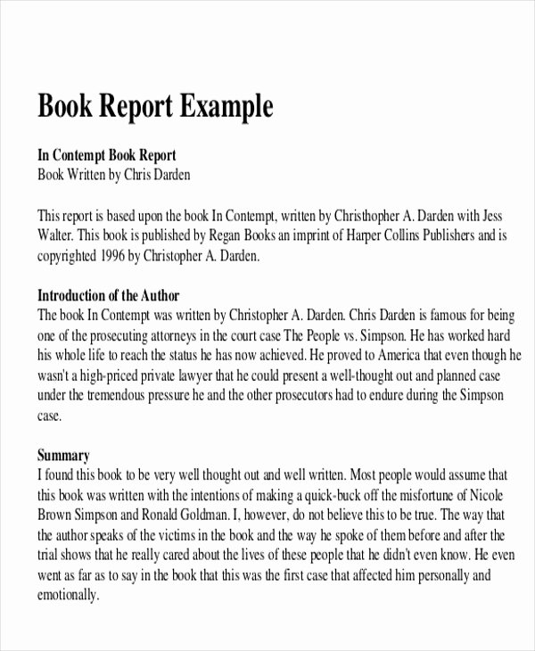 Book Review Template Pdf Beautiful 10 Sample Book Report Free Sample Example format Download