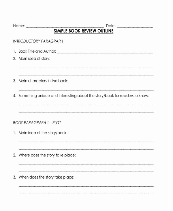 Book Review Template Pdf Best Of 10 Sample Book Report Free Sample Example format Download