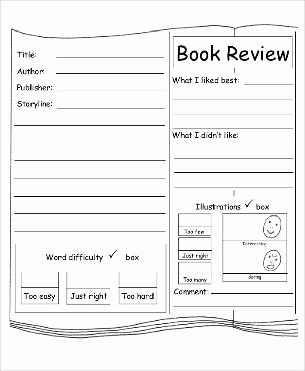 Book Review Template Pdf Fresh 10 Sample Book Report Free Sample Example format Download