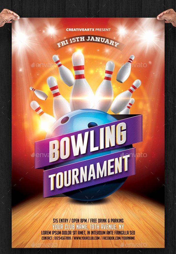 Bowling Flyer Template Free Awesome 23 Bowling Flyer Psd Vector Eps Jpg Download