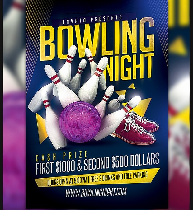 Bowling Flyer Template Free Beautiful 21 Bowling Flyer Designs Psd Download