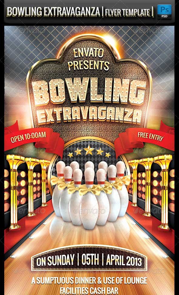 Bowling Flyer Template Free Best Of 25 Beautiful Premium Flyer Psd Templates Designmaz