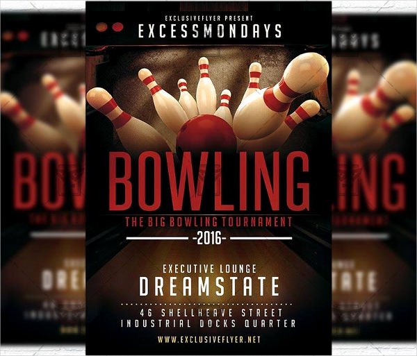 Bowling Flyer Template Free Elegant 9 Bowling Party Flyers Design Templates