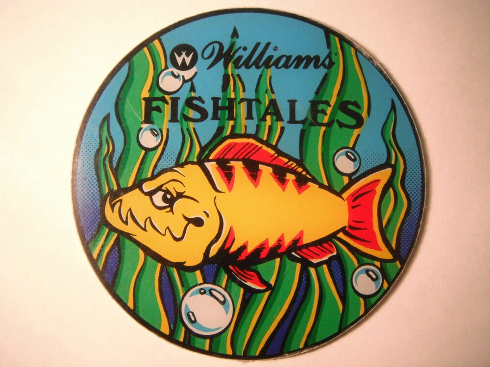 Box Cut Outs Elegant Williams Fishtales Pinball Promotional Plastic Speaker Box